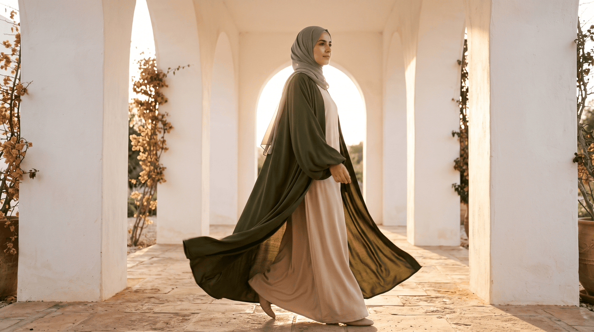 How to Style a Jilbab Like a Kaftan: A Step-by-Step Layering Trick - AinAura