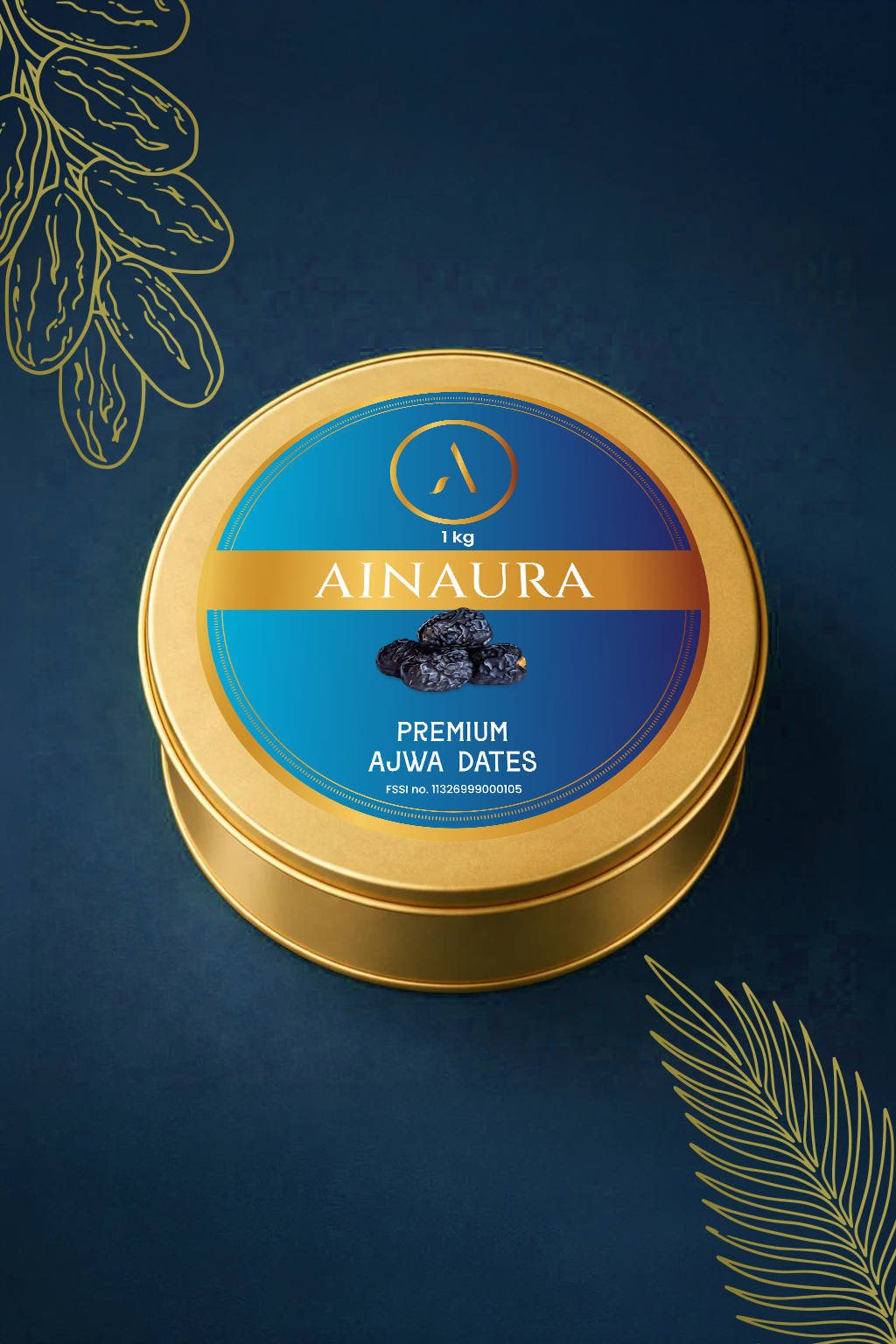 Premium Ajwa Al Alia Dates 1Kg| Fresh Farm-to-Table Madinah Dates