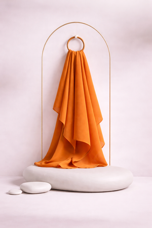 Moja Premium Malaysian Heavy Georgette - Carrot
