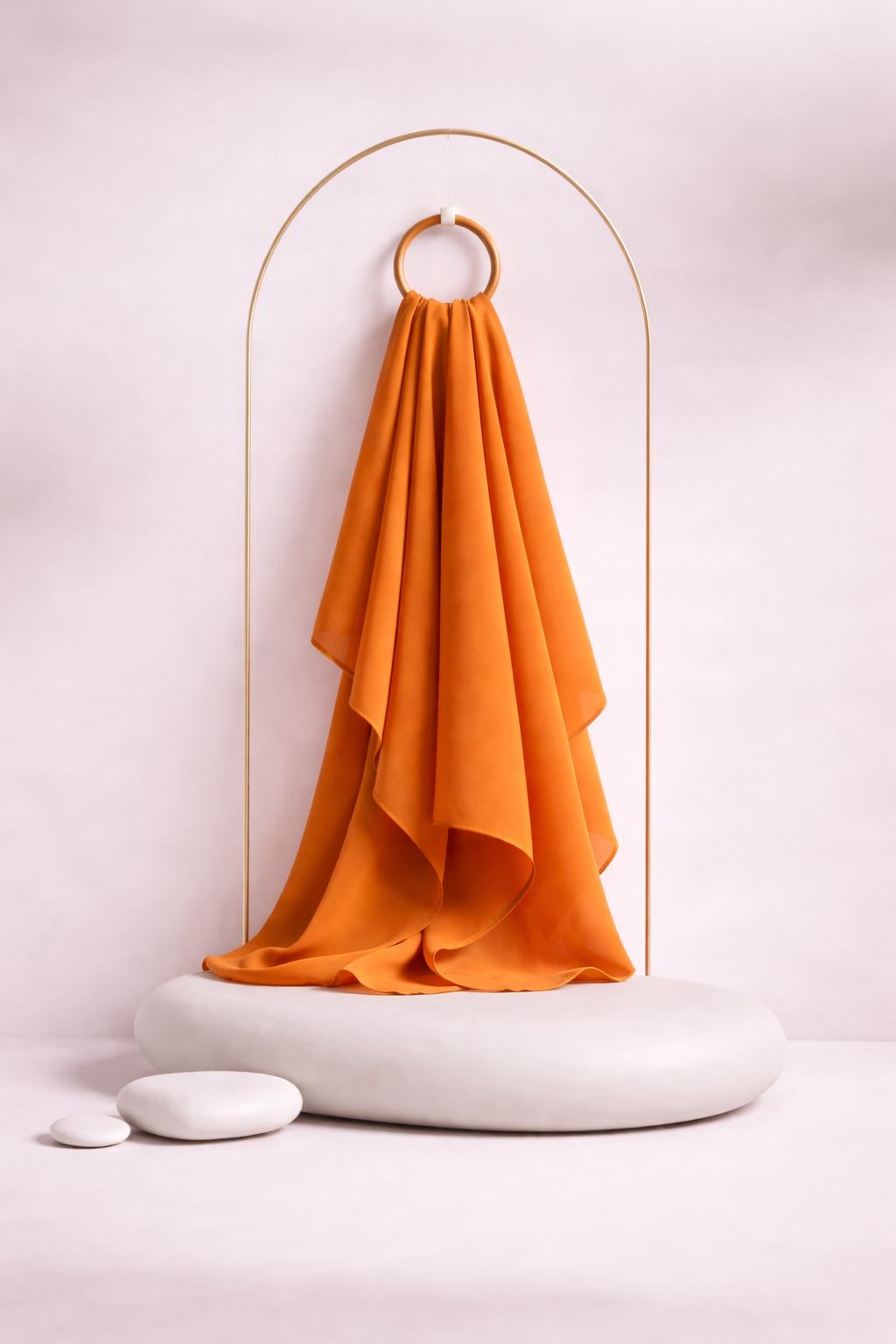 Moja Premium Malaysian Heavy Georgette - Carrot