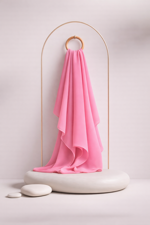 Moja Premium Malaysian Heavy Georgette - Bubblegum