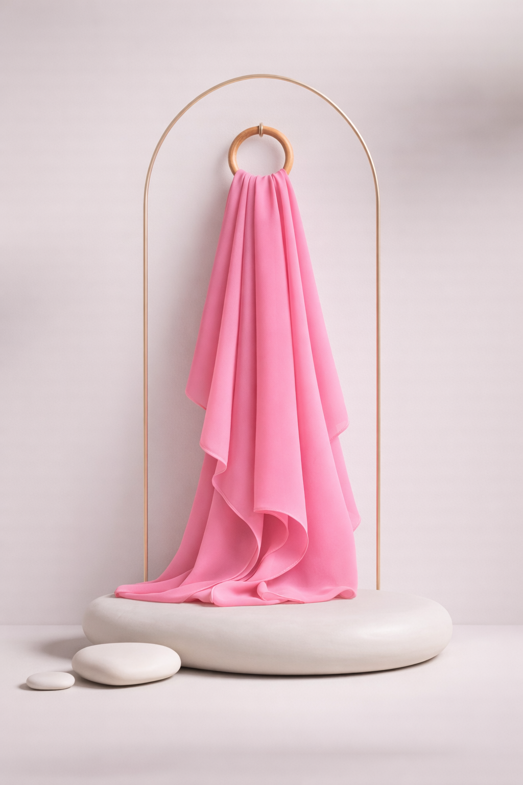 Moja Premium Malaysian Heavy Georgette - Bubblegum