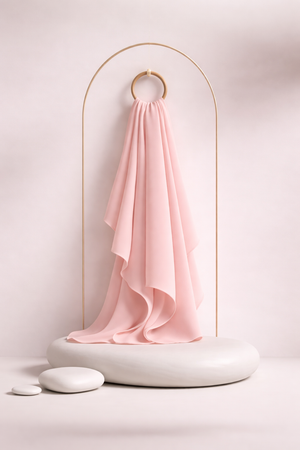 Moja Premium Malaysian Heavy Georgette - Nude Pink