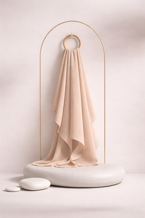 Moja Premium Malaysian Heavy Georgette - Nude