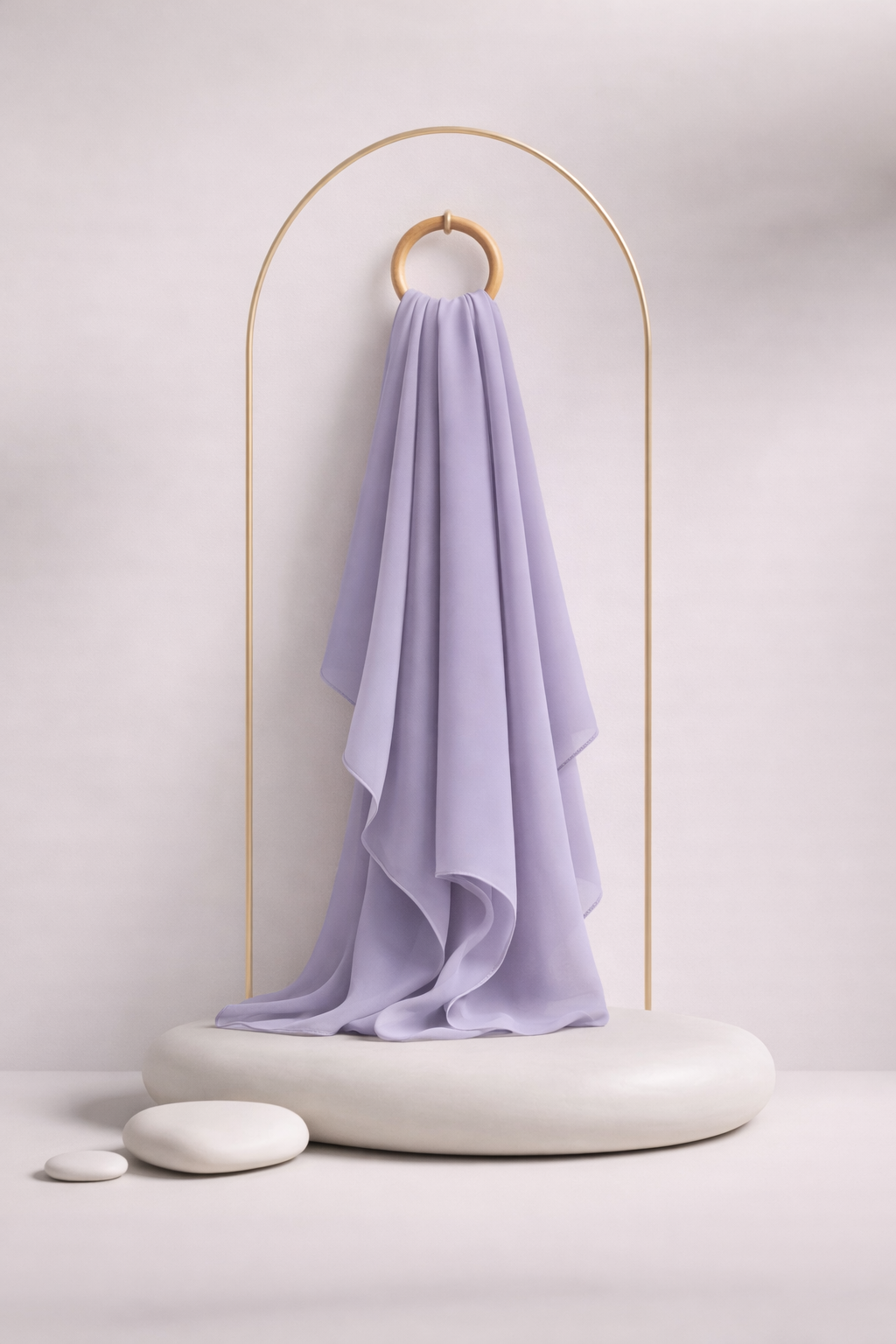 Moja Premium Malaysian Heavy Georgette - Pastel Lav