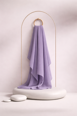 Moja Premium Malaysian Heavy Georgette - Dusty Lav
