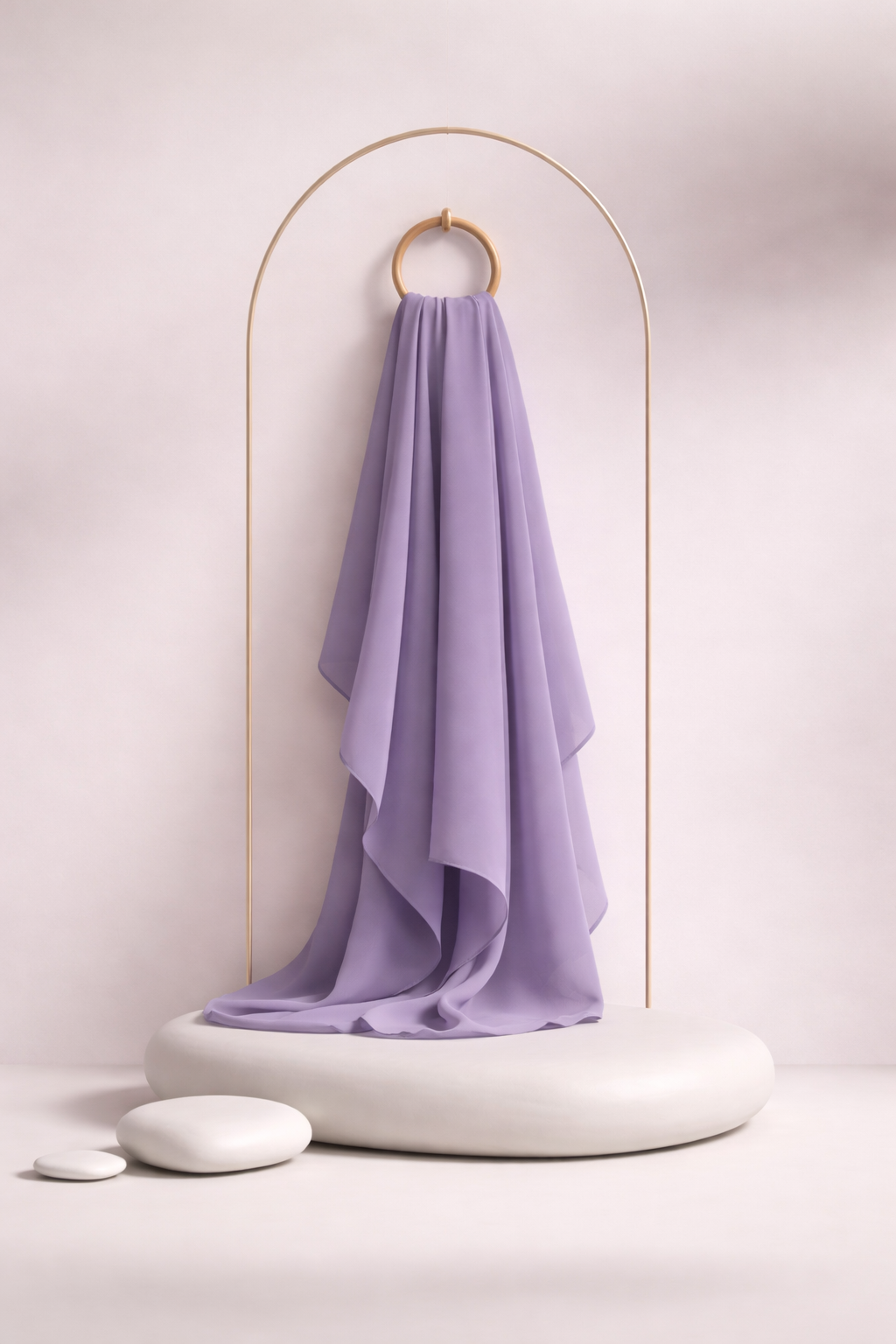 Moja Premium Malaysian Heavy Georgette - Dusty Lav