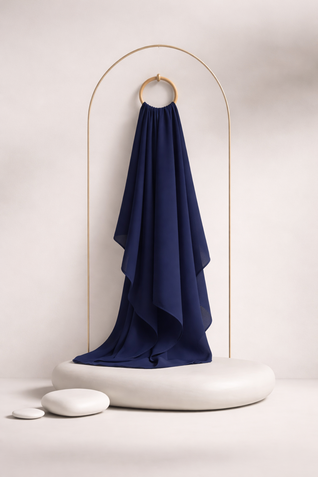 Moja Premium Malaysian Heavy Georgette - Navy