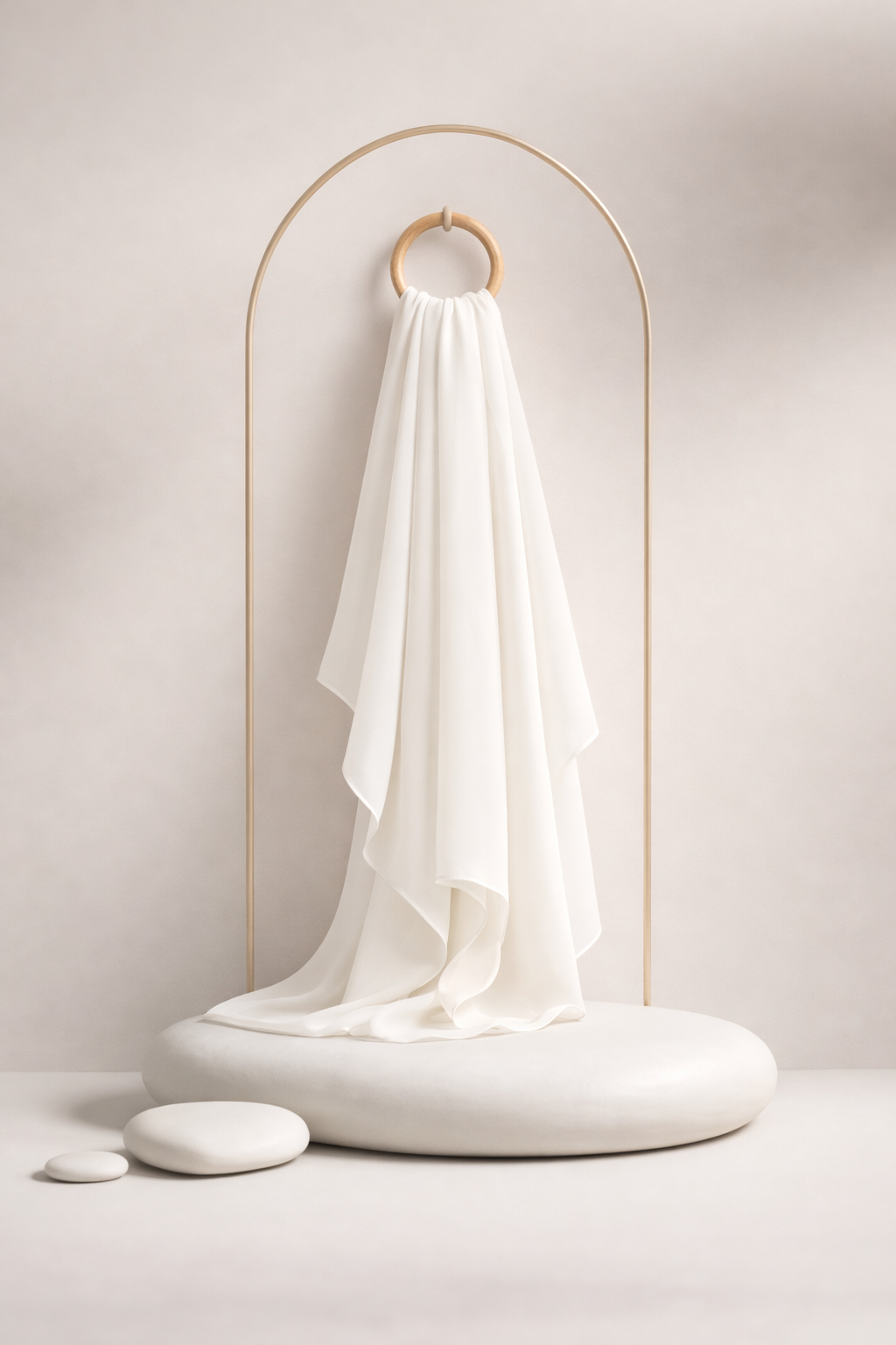 Moja Premium Malaysian Heavy Georgette - Milk White