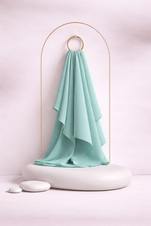 Moja Premium Malaysian Heavy Georgette - Teal Nude