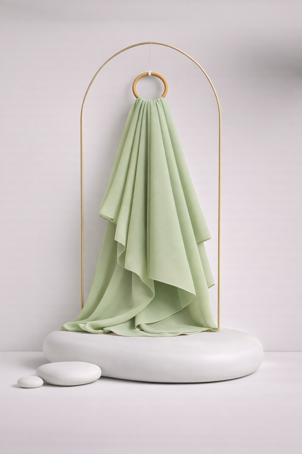 Moja Premium Malaysian Heavy Georgette - Light Moss