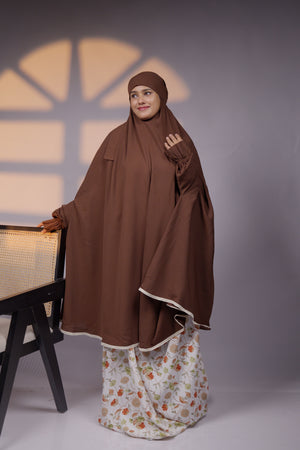 Ainaura | Premium Coffee Brown Jilbab