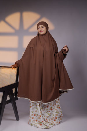 Ainaura | Premium Coffee Brown Jilbab
