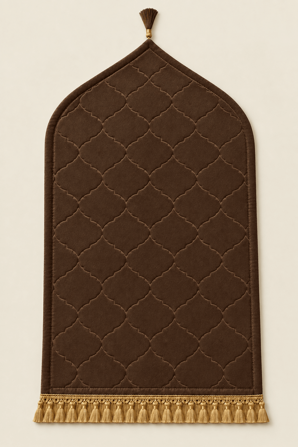 Ainaura Brown Noor Customised Prayer Mat - AinAura