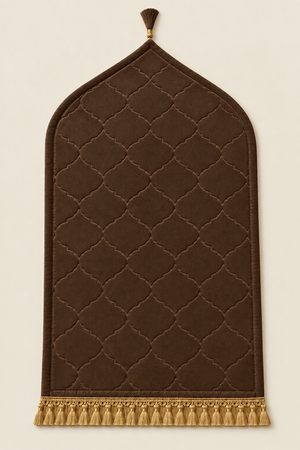 Ainaura Brown Noor Customised Prayer Mat - AinAura