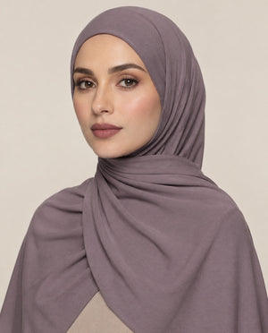 Ainaura Premium Moja Jersey Hijab - Wood - AinAura