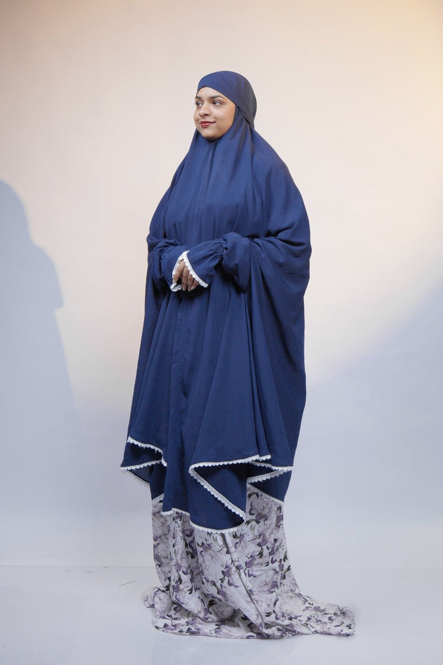 Ainaura | Premium Navy Blue Jilbab