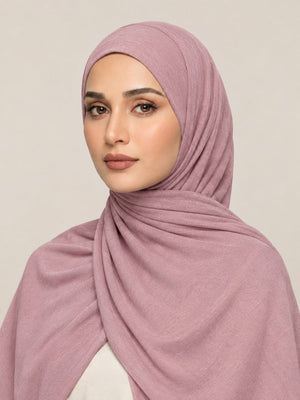 Ainaura Premium Zera Jersey Hijab – Mauvewood - AinAura