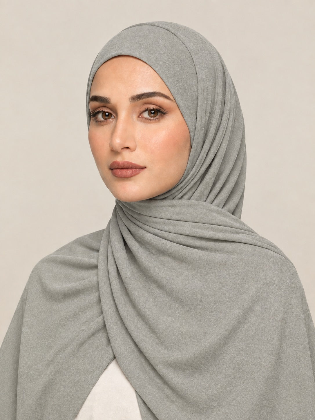 Ainaura Premium Zera Jersey Hijab – Sage Grey - AinAura