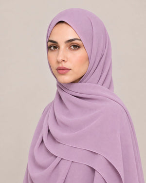 Ainaura Premium Zera Malaysian Georgette Hijab – Orchid - AinAura