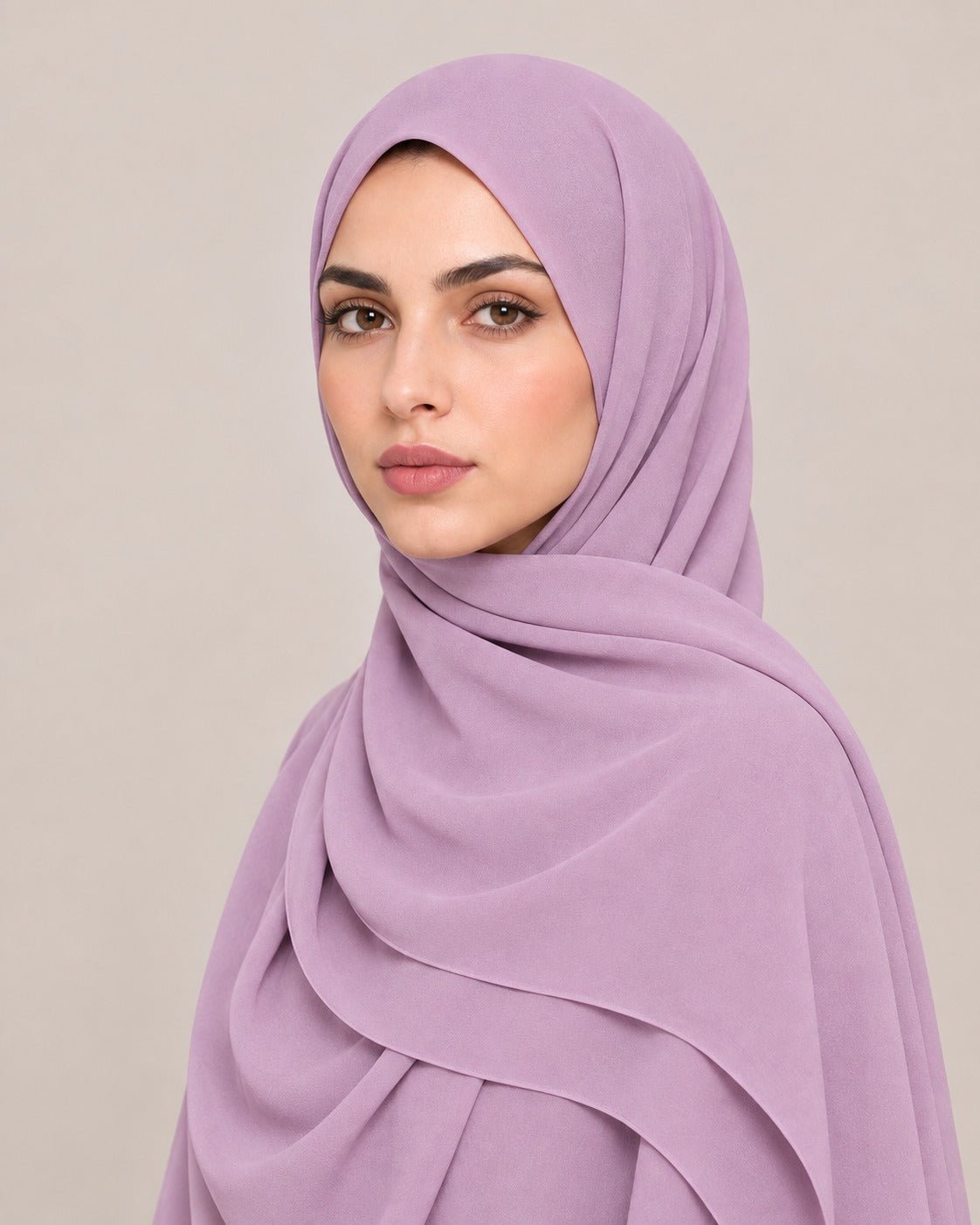 Ainaura Premium Zera Malaysian Georgette Hijab – Orchid - AinAura