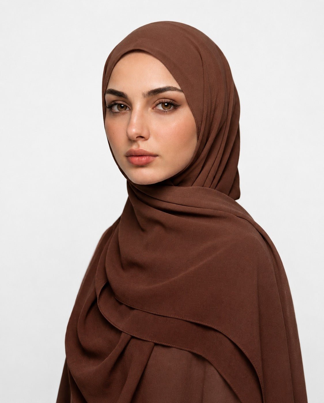 Ainaura Premium Zera Malaysian Georgette Hijab – Syrup - AinAura