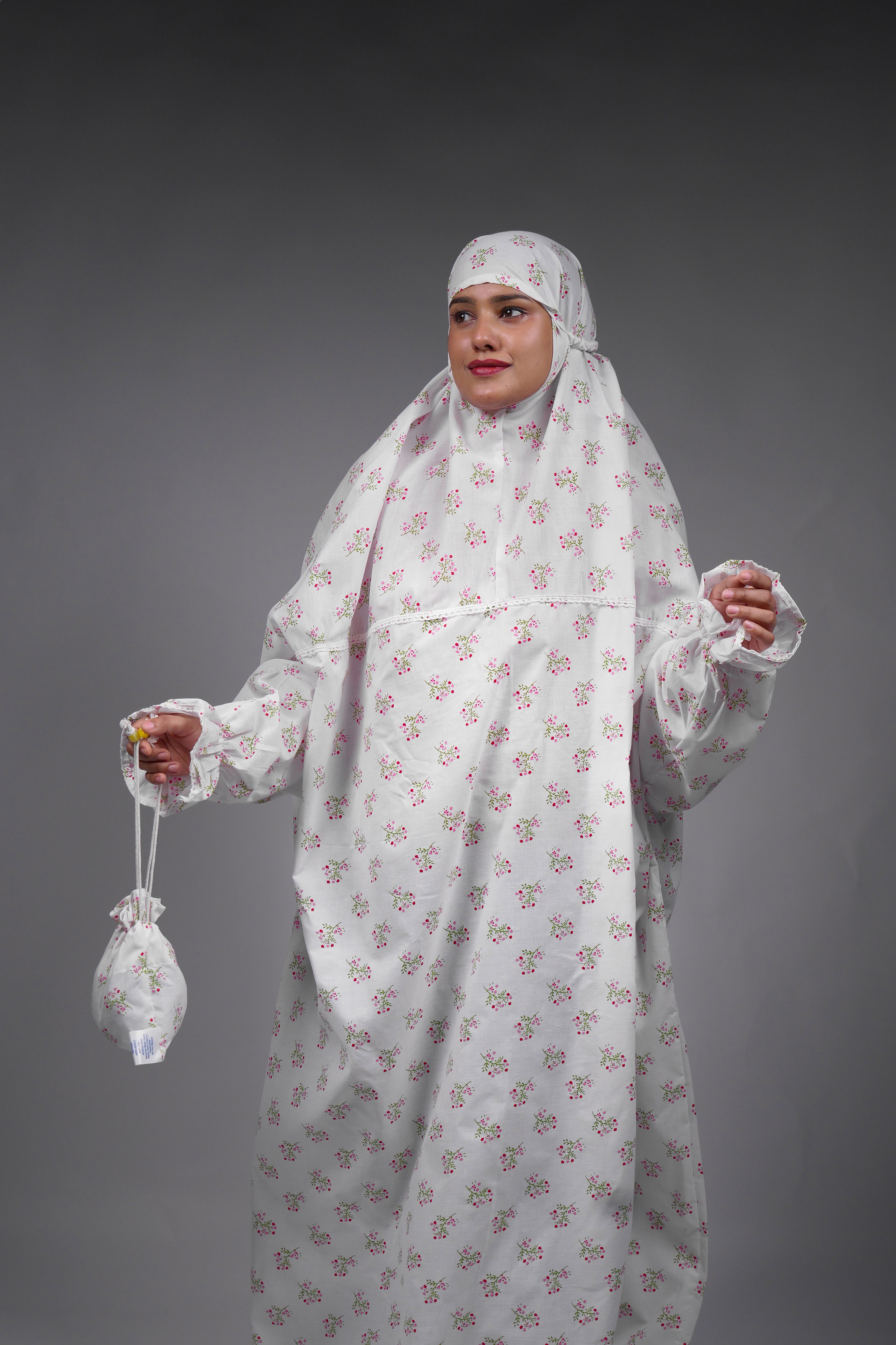 Ainaura | Premium Cotton Floral Prayer Dress