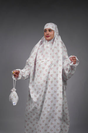 Ainaura | Premium Cotton Floral Prayer Dress