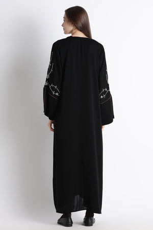 Ainaura | Copper-Lined Onyx Dubai Abaya