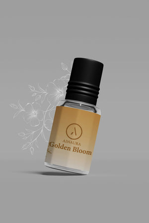 Golden Bloom – Premium Attar by AINAURA - AinAura