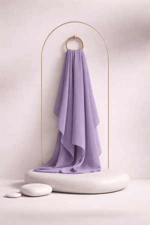 Moja Premium Malaysian Heavy Georgette - Dusty Lav - AinAura