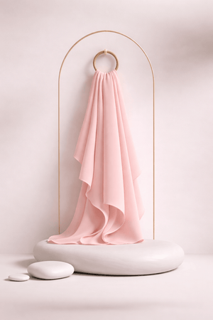 Moja Premium Malaysian Heavy Georgette - Nude Pink - AinAura