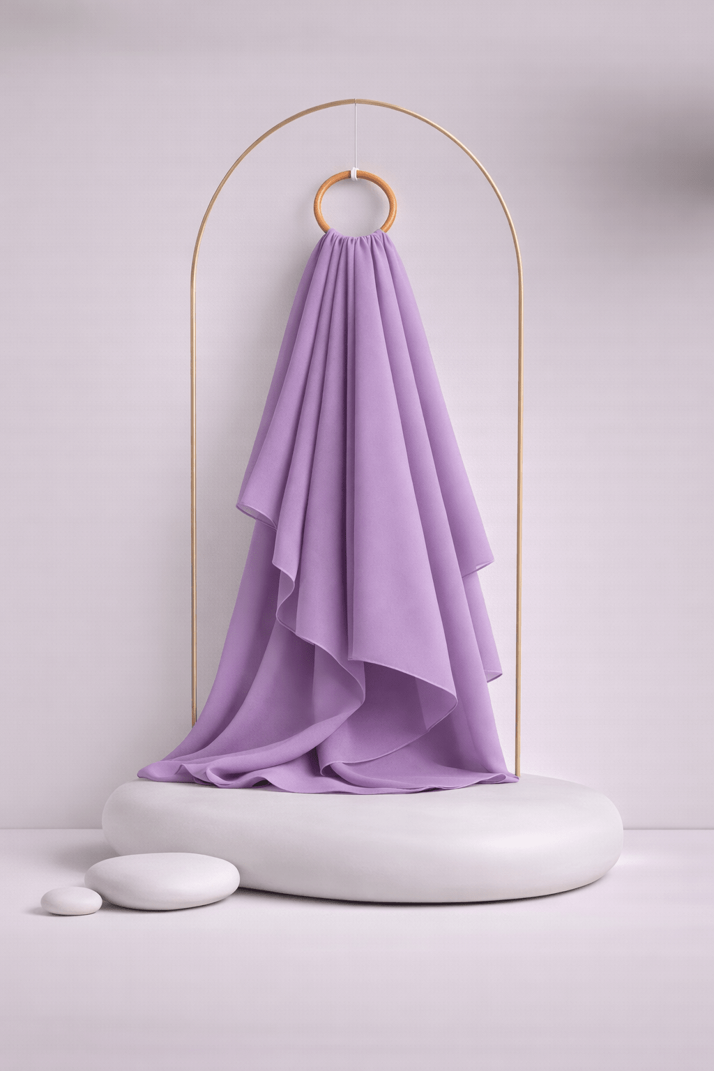 Moja Premium Malaysian Heavy Georgette - Orchid - AinAura