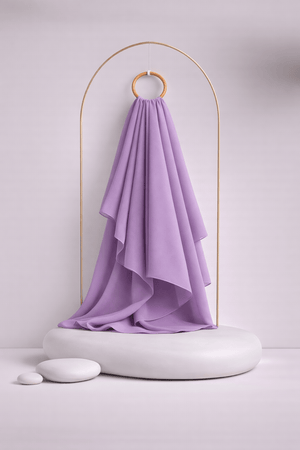 Moja Premium Malaysian Heavy Georgette - Orchid - AinAura
