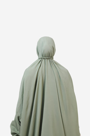 The Laya Series | Premium Plain Crepe Green Premium Plain Crepe - AinAura