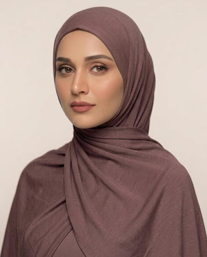 Ainaura Premium Moja Jersey  Dusty Mauve Colour Scarf